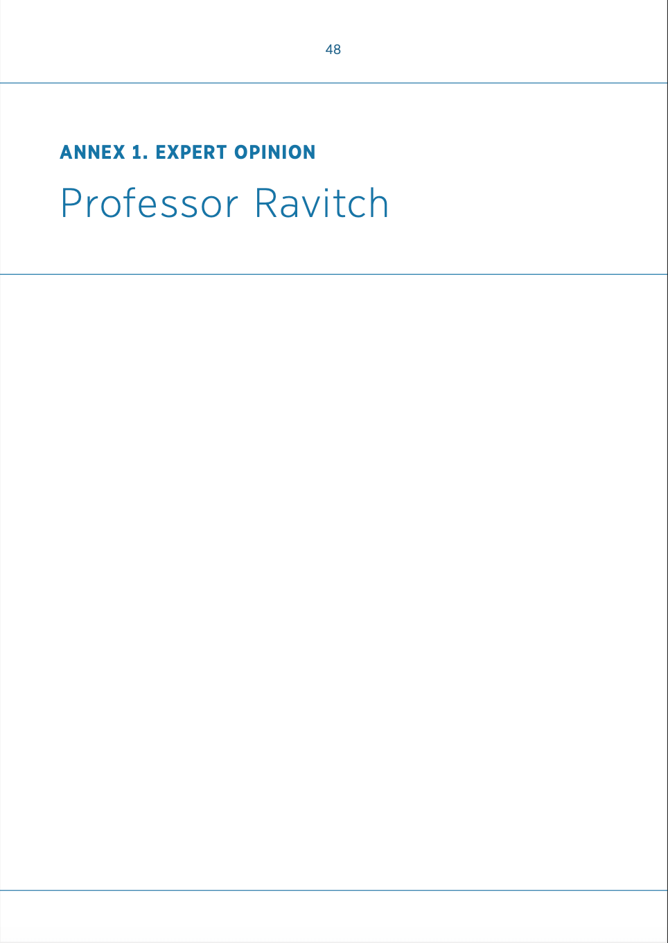 annex 1. expert opinion professor ravitch